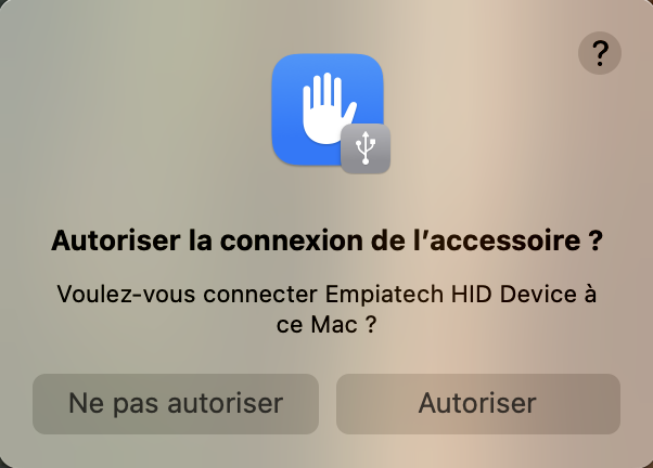 confirmation partage d'écran dongle