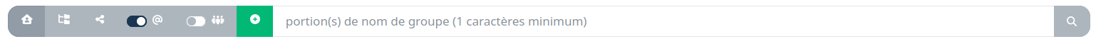 my groups searchbar