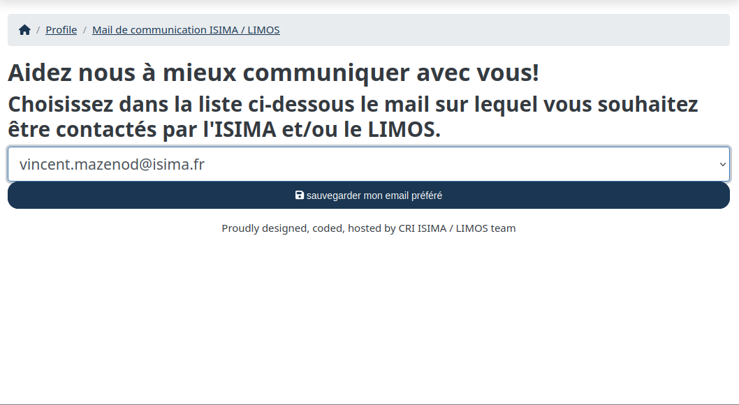 Mail préféré