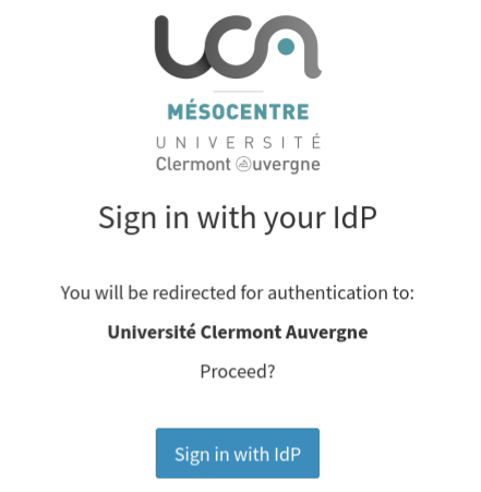 Sign in with IdP